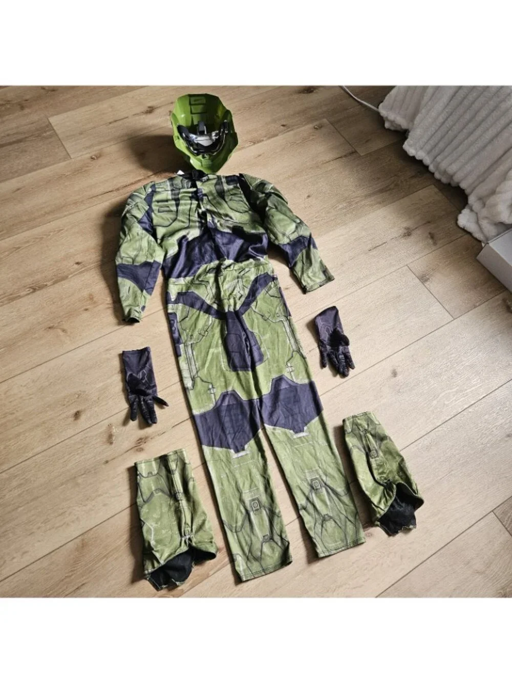 Disguise HALO Infinite Master Chief  Kids Boys Costume Jumpsuit Mask Large 10/12